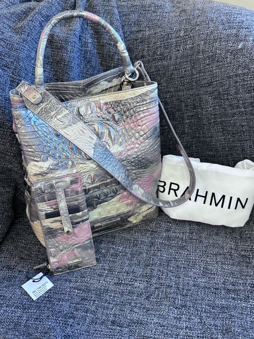 Brahmin Amelia Muse Melbourne Bag With Matching CC Wallet
